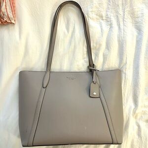 Kate Spade Grayish Light Purple Tote Bag